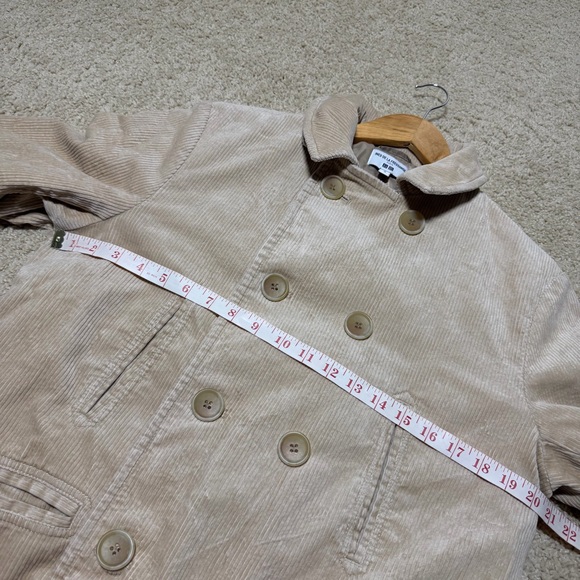 Uniqlo Ines de la Fressange Corduroy Double Breasted Pea Coat Jacket Medium - Picture 11 of 16